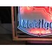 Original Porcelain Mobilgas Shield Sign w/Neon  52 IN W x 54 IN H 